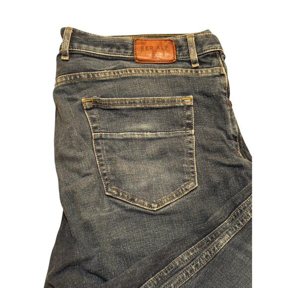 Red Ale Jeans 36x30 Relaxed Fit Straight Leg Medium Wash Denim Y2K Streetwear - Picture 10 of 12